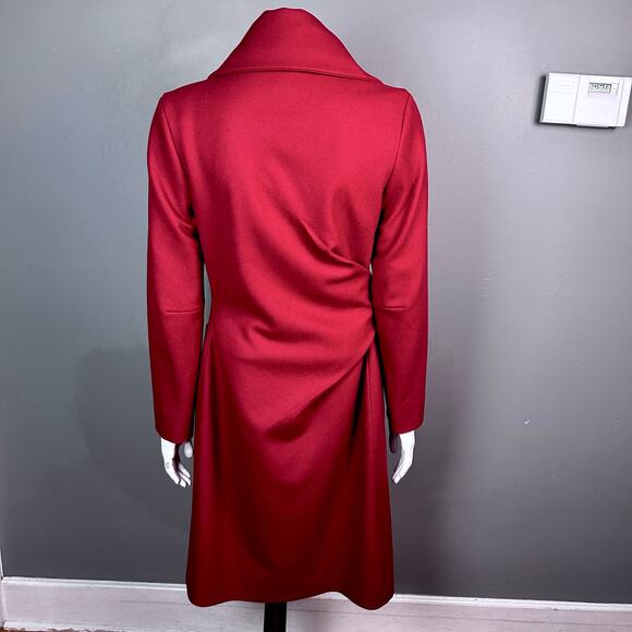 Vivienne Westwood Virgin Atlantic wool coat women’s size 8 red long Limited Edit - Picture 3 of 16